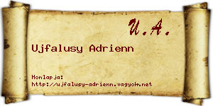 Ujfalusy Adrienn névjegykártya