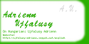 adrienn ujfalusy business card